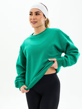 Thumbnail 4 of Plush Fleece Crew Pullover - Lucky Charm, 4 of 6