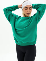 Thumbnail 1 of Plush Fleece Crew Pullover - Lucky Charm, 1 of 6