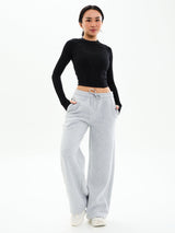 Thumbnail 5 of Base Layer Long Sleeve Waist Top - Onyx Black, 5 of 6
