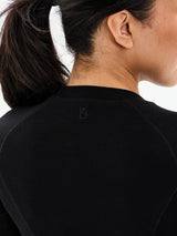 Thumbnail 4 of Base Layer Long Sleeve Waist Top - Onyx Black, 4 of 6