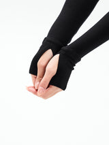 Thumbnail 3 of Base Layer Long Sleeve Waist Top - Onyx Black, 3 of 6