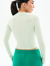 Thumbnail 3 of Base Layer Long Sleeve Waist Top - Honeydew, 3 of 4