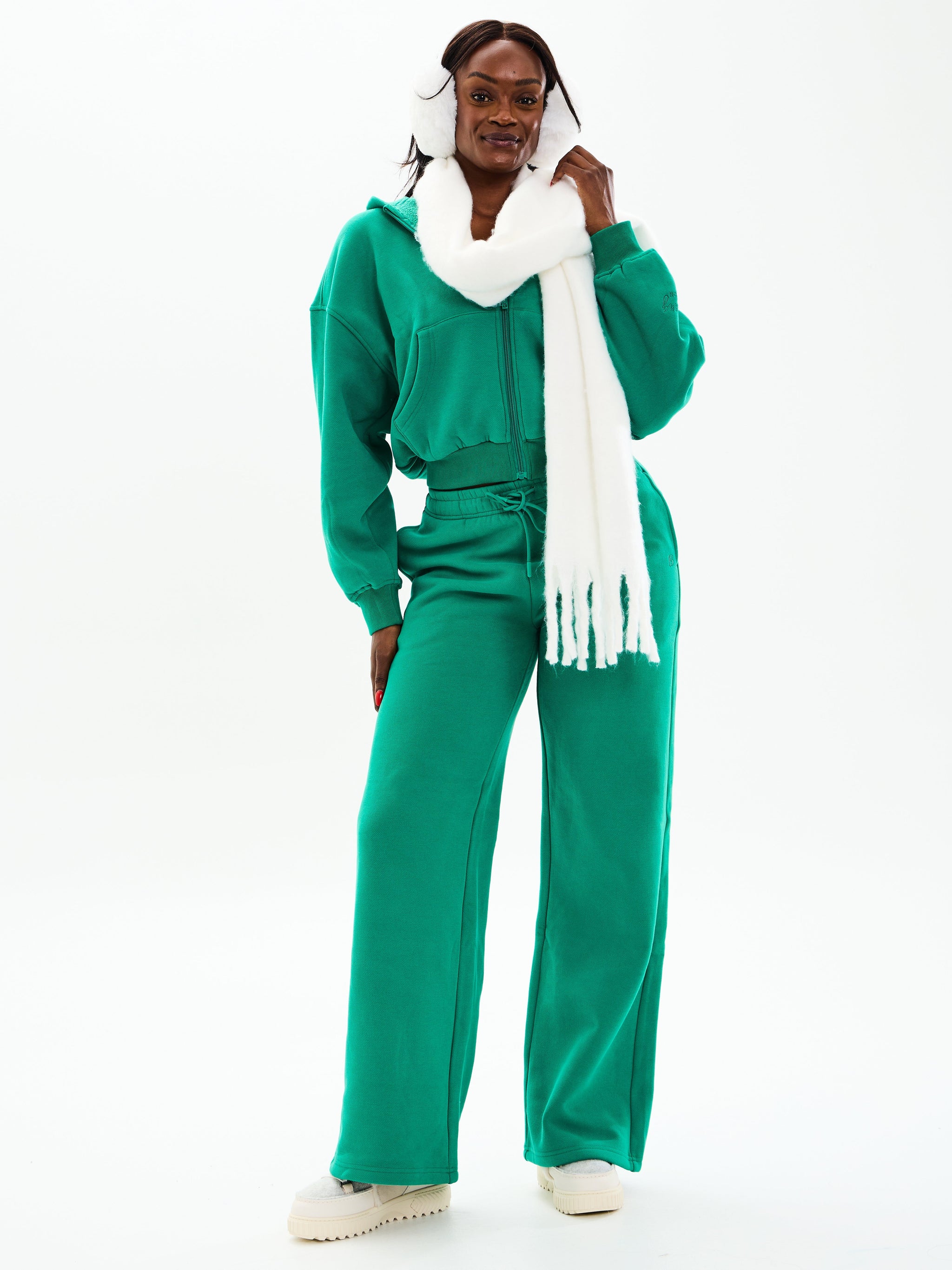 Plush Fleece Zip Hoodie - Lucky Charm