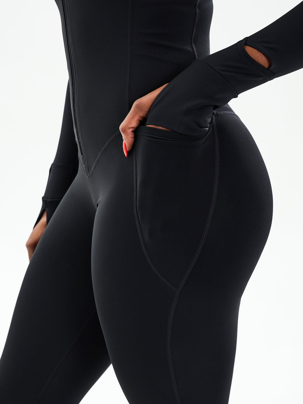Colorado Fleece Bodysuit - Onyx Black
