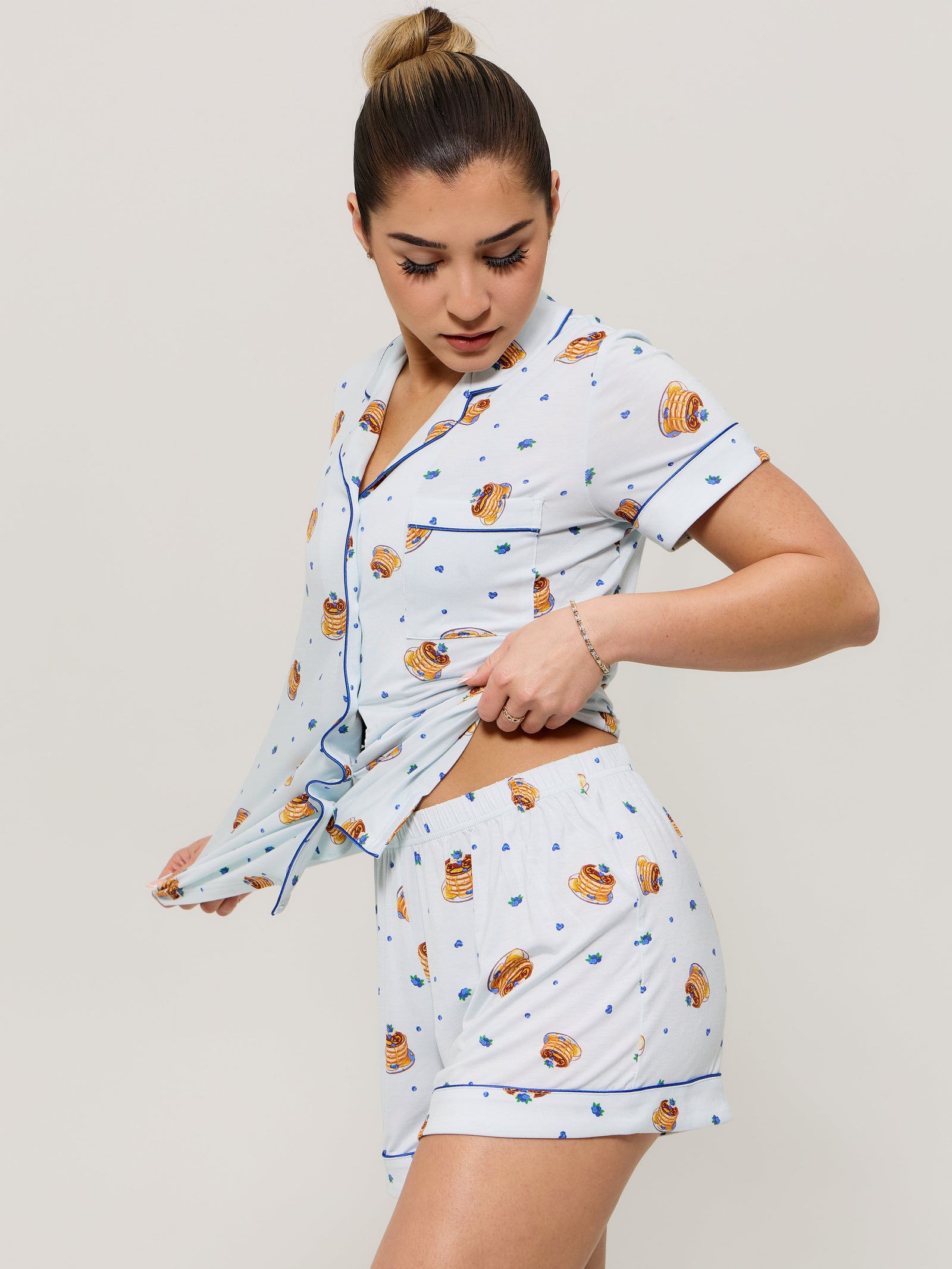 **PREORDER** Pajama Shorts Set - Pancake Print