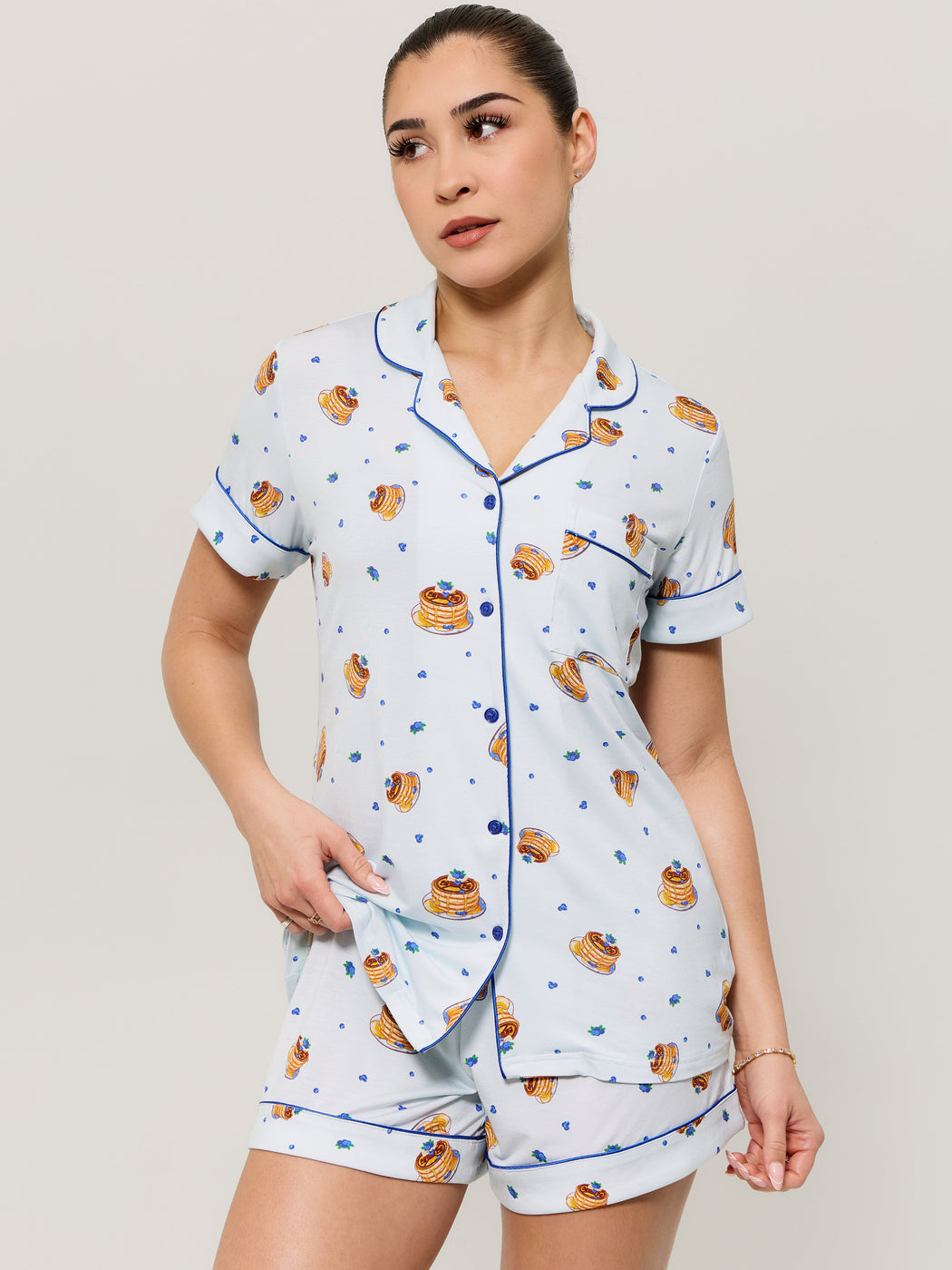 **PREORDER** Pajama Shorts Set - Pancake Print