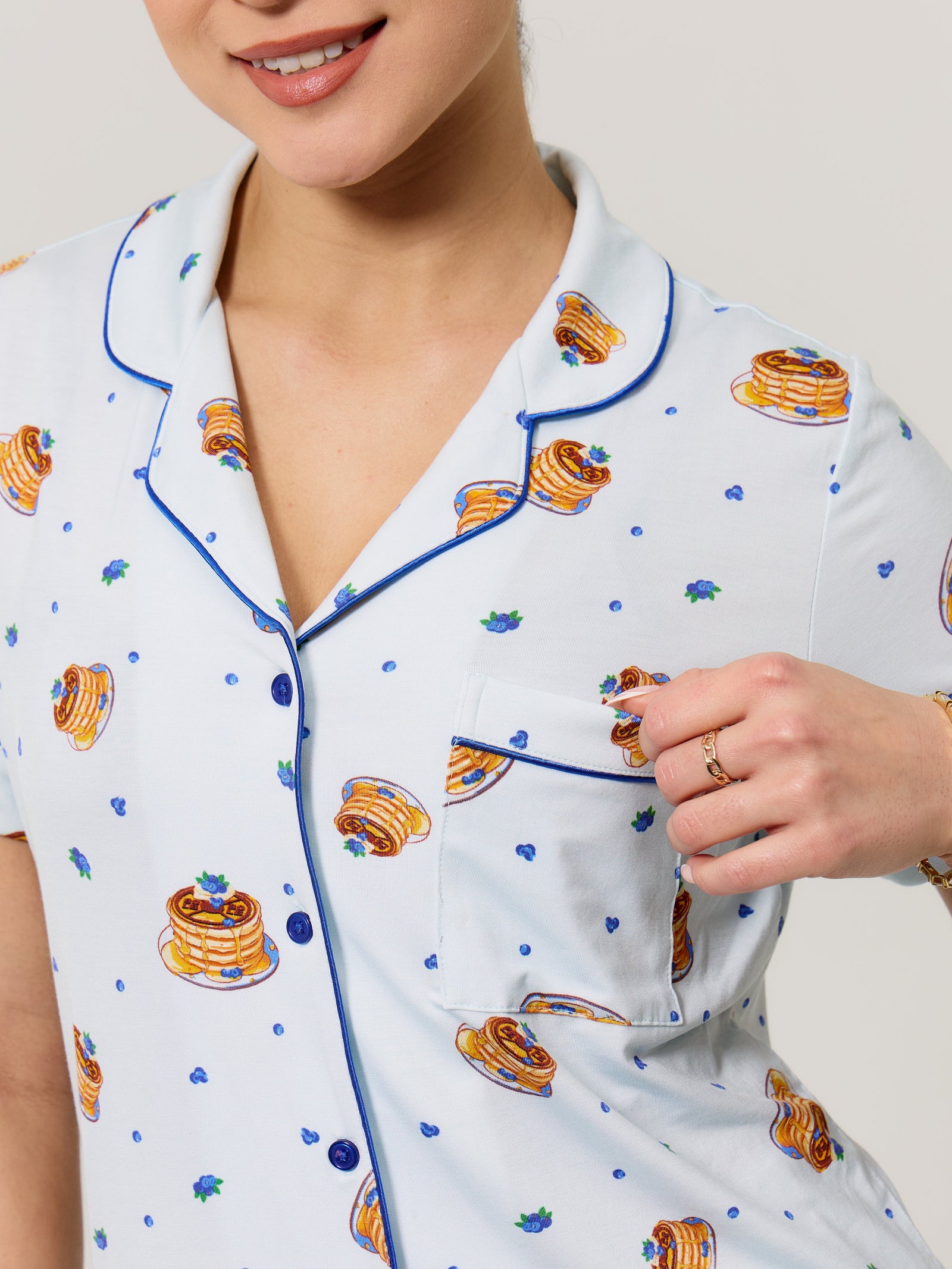 **PREORDER** Pajama Shorts Set - Pancake Print