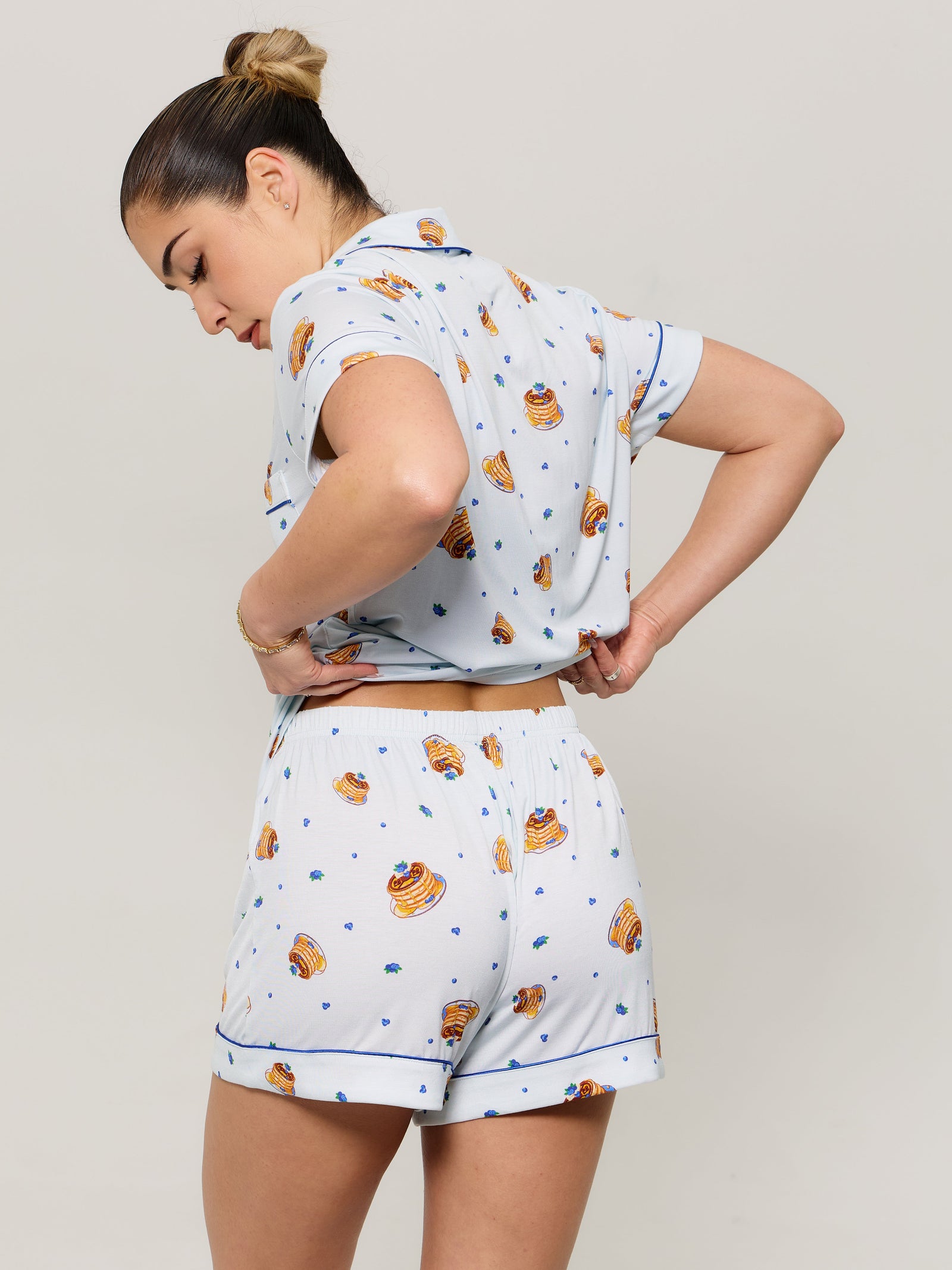 **PREORDER** Pajama Shorts Set - Pancake Print