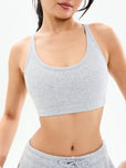 Plush Fleece Bralette - Heather Grey