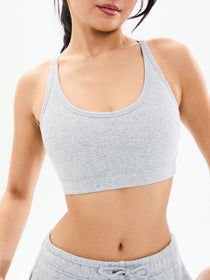Plush Fleece Bralette - Heather Grey