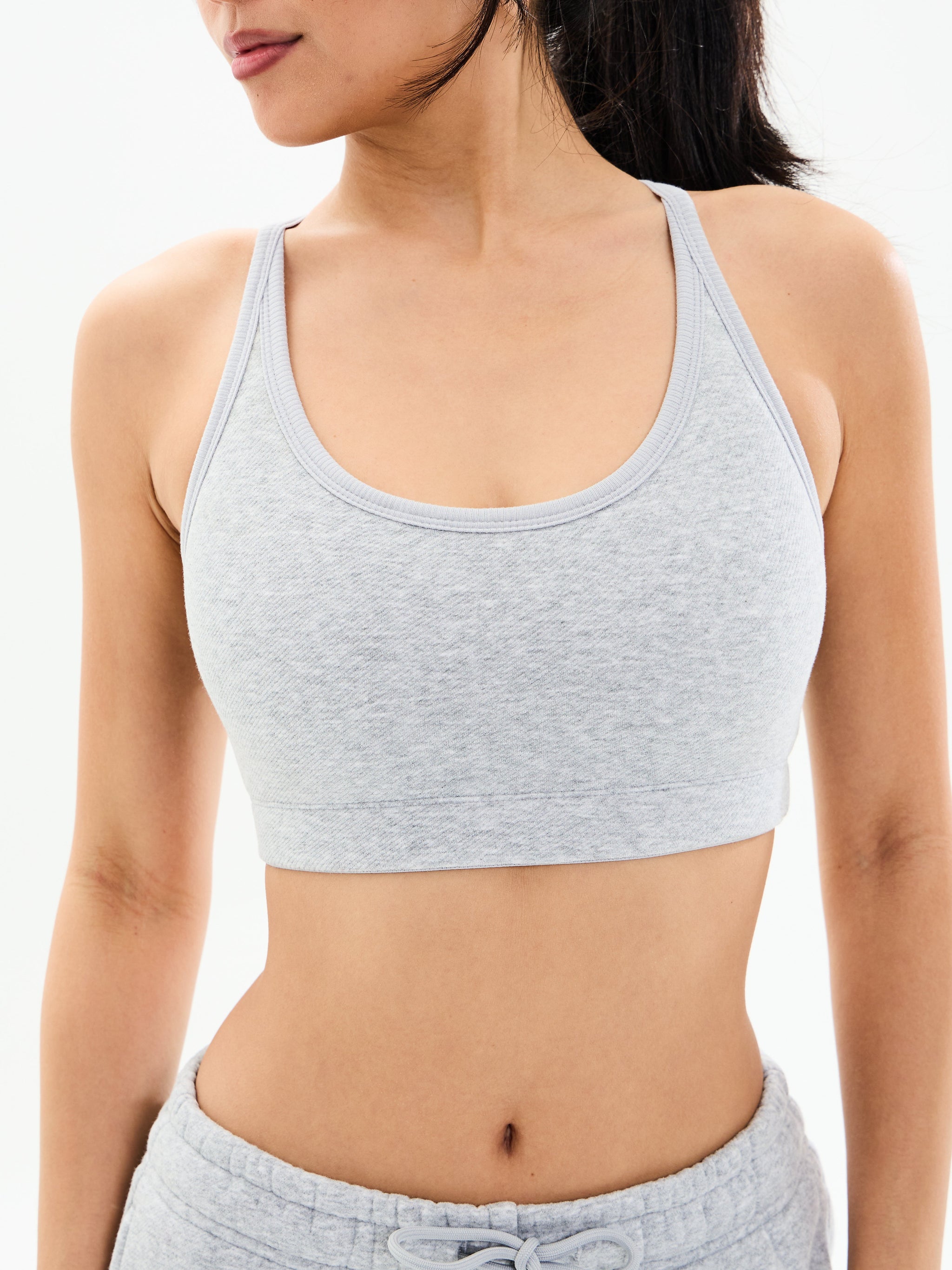 Plush Fleece Bralette - Heather Grey