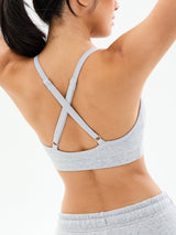 Thumbnail 6 of Plush Fleece Bralette - Heather Grey, 6 of 7
