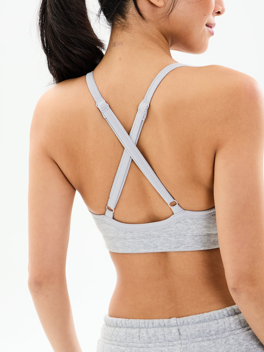 Plush Fleece Bralette - Heather Grey