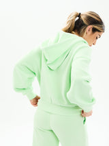 Thumbnail 4 of Plush Fleece Zip Hoodie - Honeydew, 4 of 6