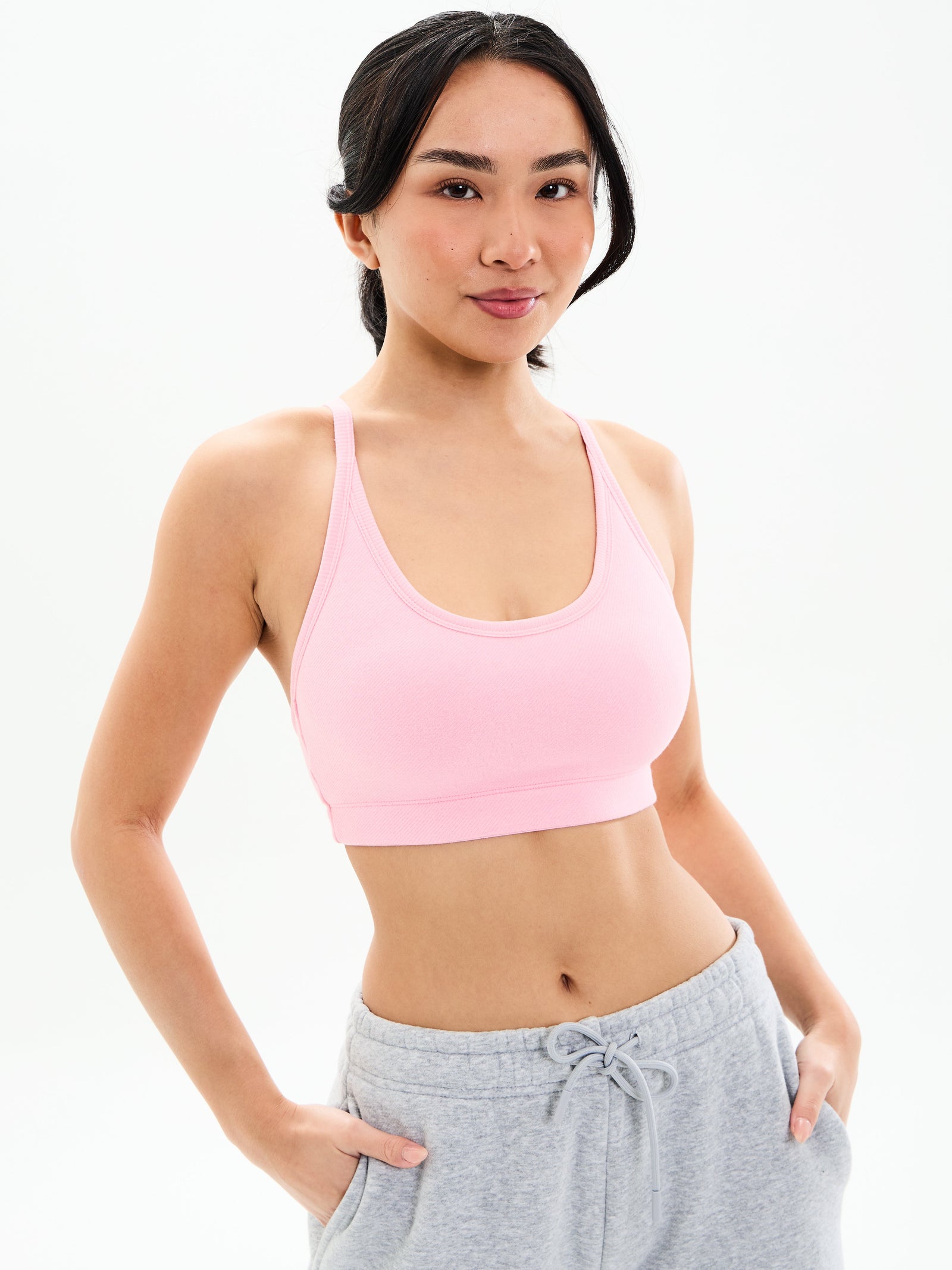 Plush Fleece Bralette - Plastic Pink