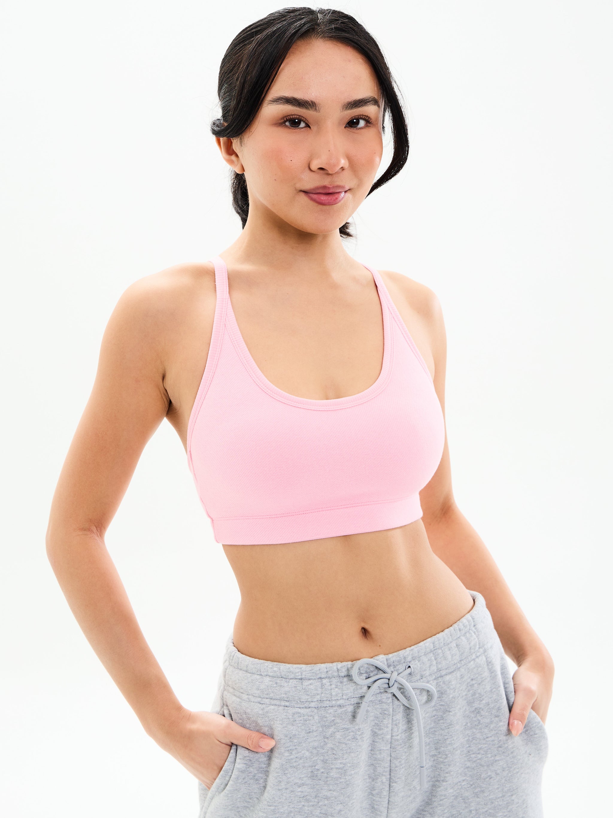 Plush Fleece Bralette - Plastic Pink