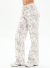 Plush Fleece Straight Leg Sweat Pant - Snow Camo