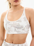 Plush Fleece Bralette - Snow Camo