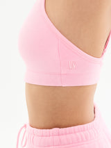 Thumbnail 3 of Plush Fleece Bralette - Plastic Pink, 3 of 5