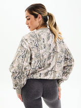 Thumbnail 3 of Plush Fleece Crew Pullover - Pink Camo, 3 of 5