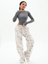 Thumbnail 4 of Base Layer Long Sleeve Waist Top - Heather Grey, 4 of 5