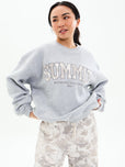 Plush Fleece Crew Pullover - Heather Grey