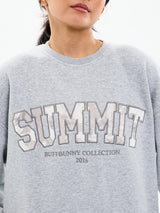 Thumbnail 2 of Plush Fleece Crew Pullover - Heather Grey, 2 of 6