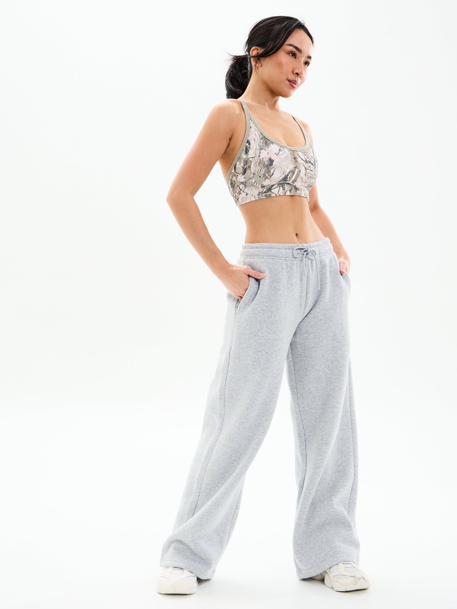 Plush Fleece Bralette - Pink Camo