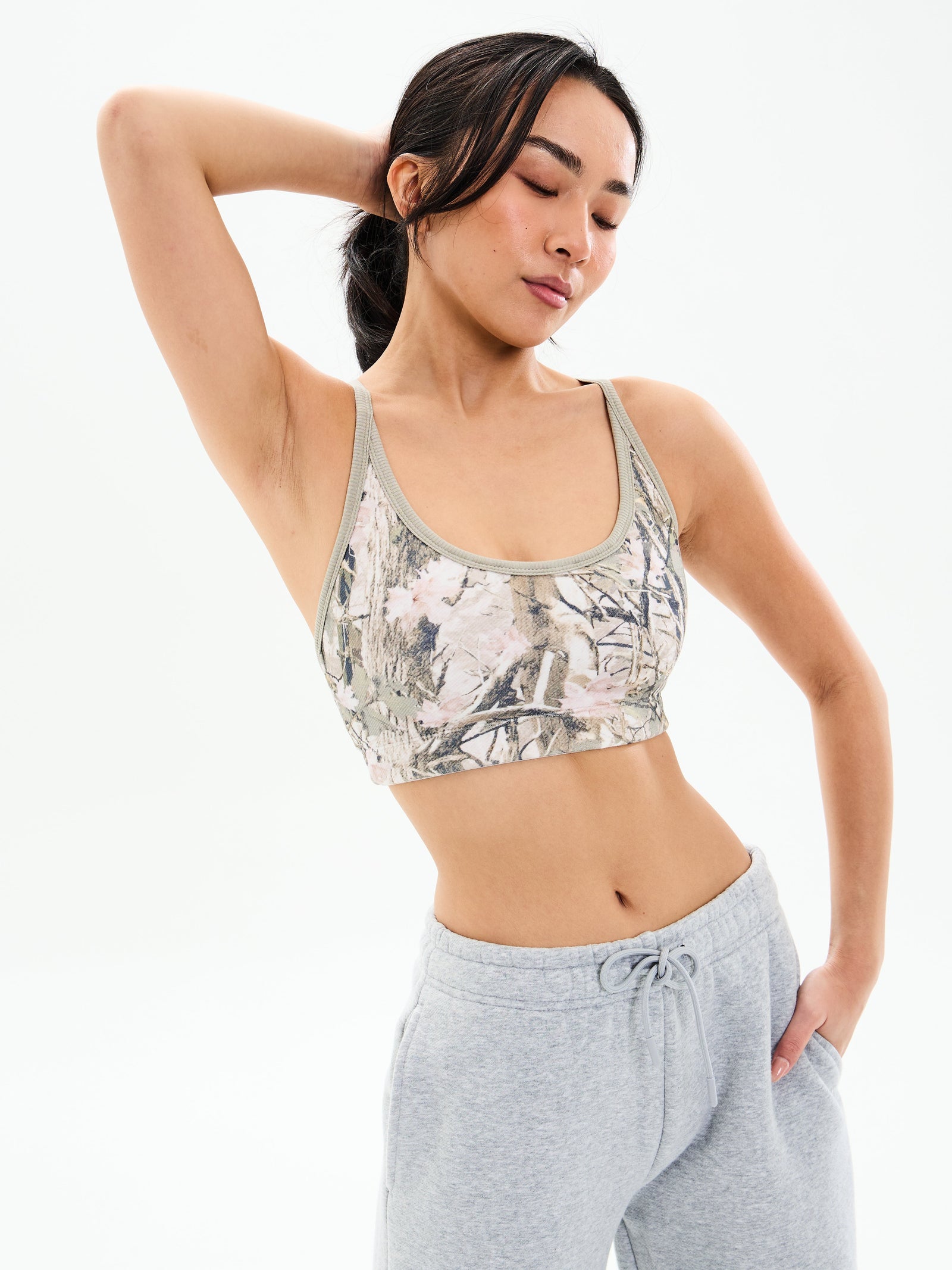 Plush Fleece Bralette - Pink Camo
