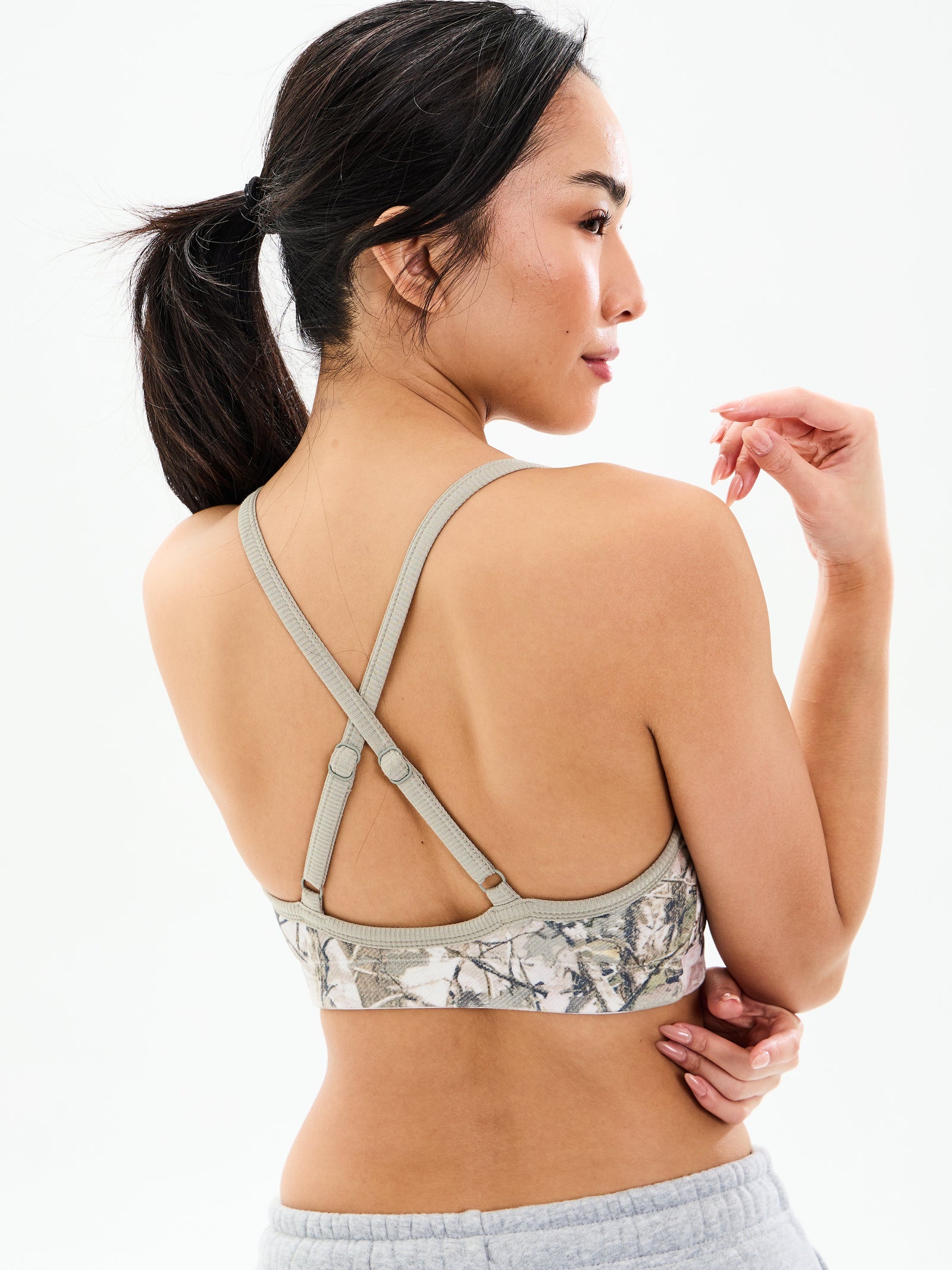 Plush Fleece Bralette - Pink Camo