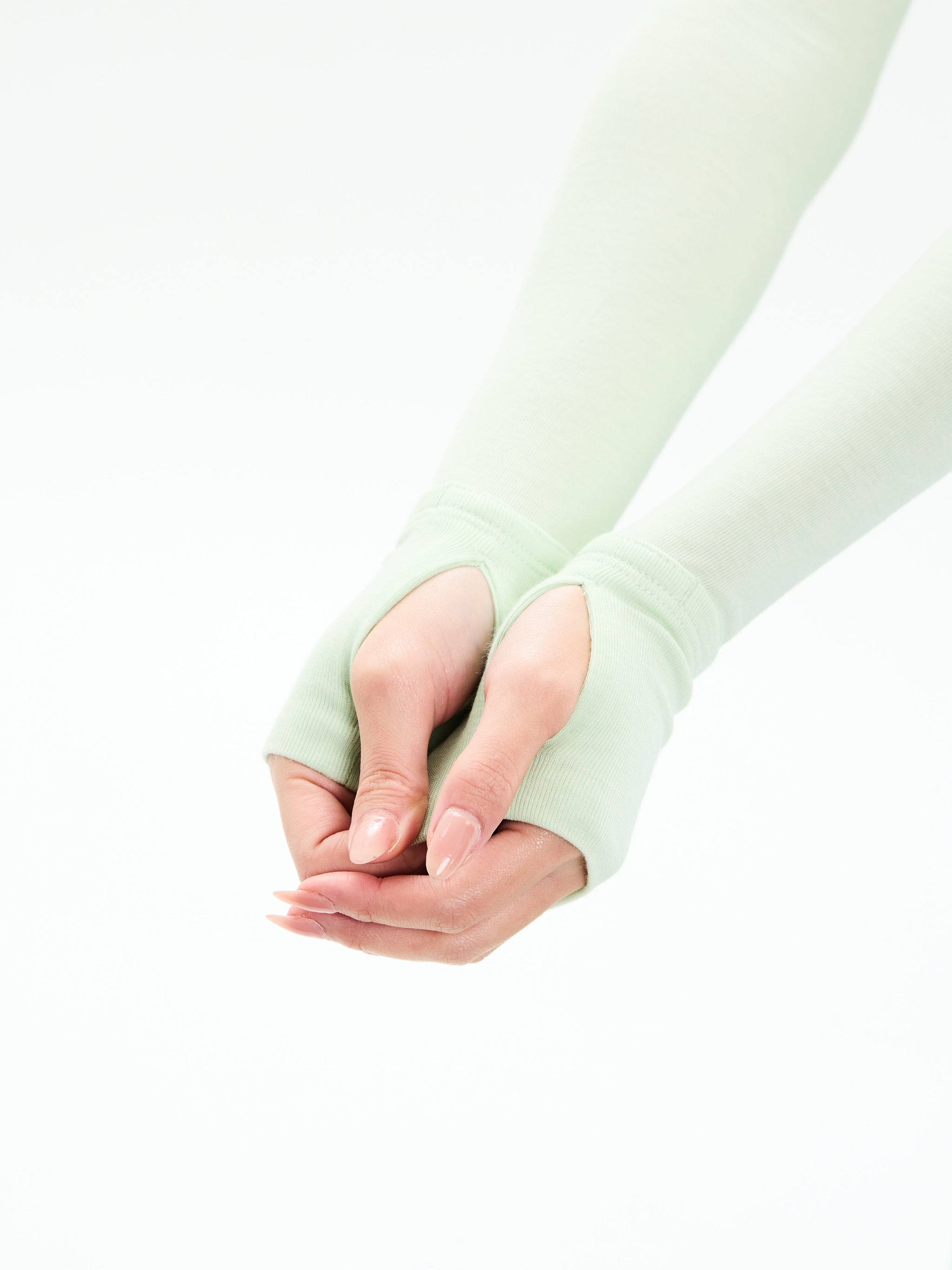 Base Layer Long Sleeve Waist Top - Honeydew