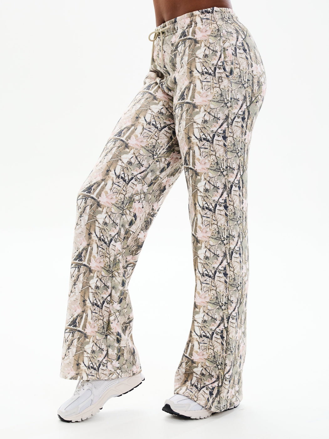 Plush Fleece Straight Leg Sweat Pant - Pink Camo