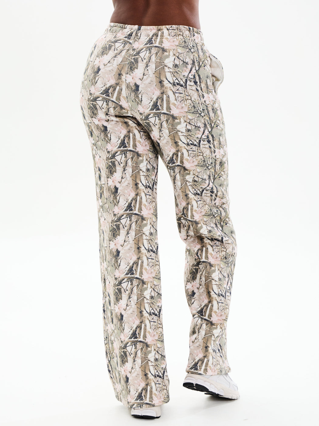 Plush Fleece Straight Leg Sweat Pant - Pink Camo