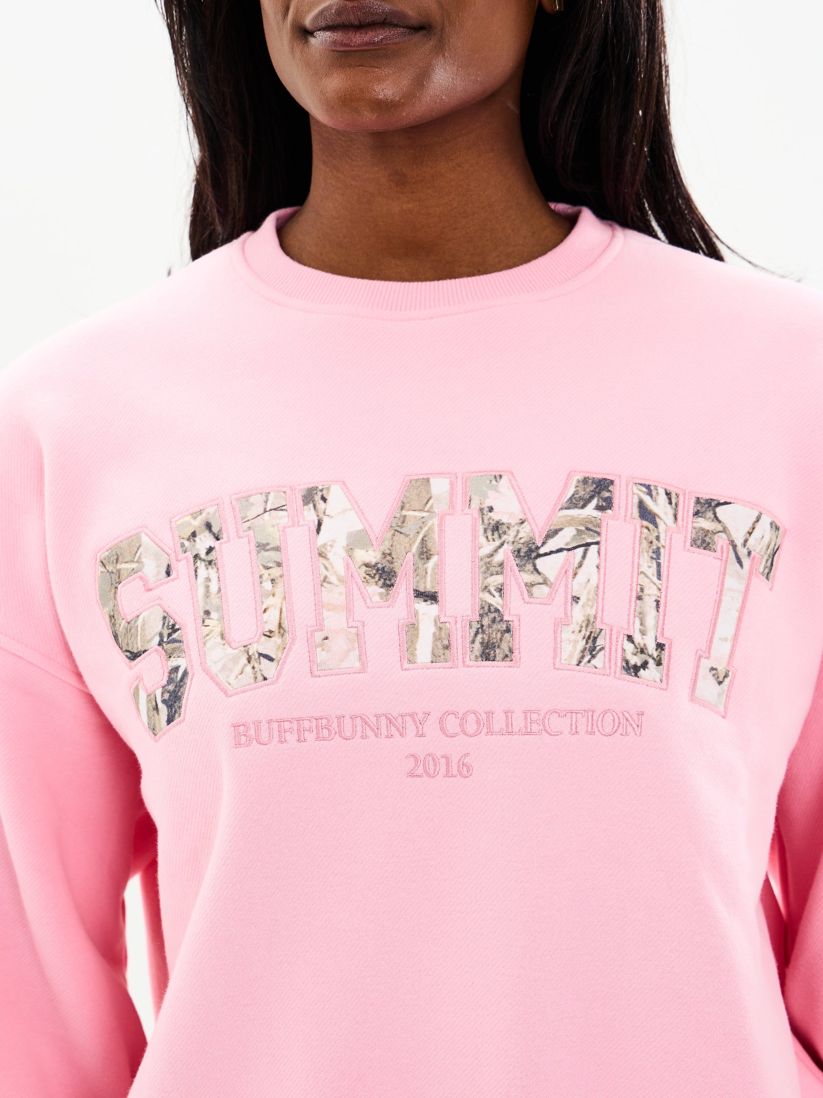 Plush Fleece Crew Pullover - Plastic Pink