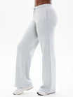 Plush Fleece Straight Leg Sweat Pant - Heather Grey