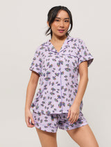 Thumbnail 4 of **PREORDER** Pajama Shorts Set - Dumbbell Print, 4 of 4