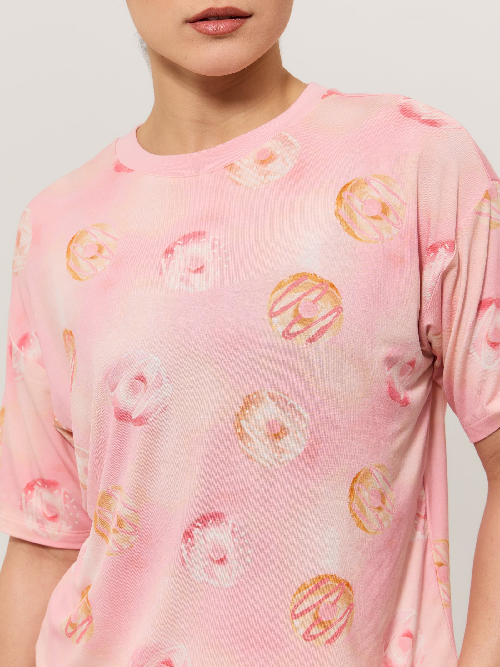 **PREORDER** Pajama Tee Shirt - Donut Print