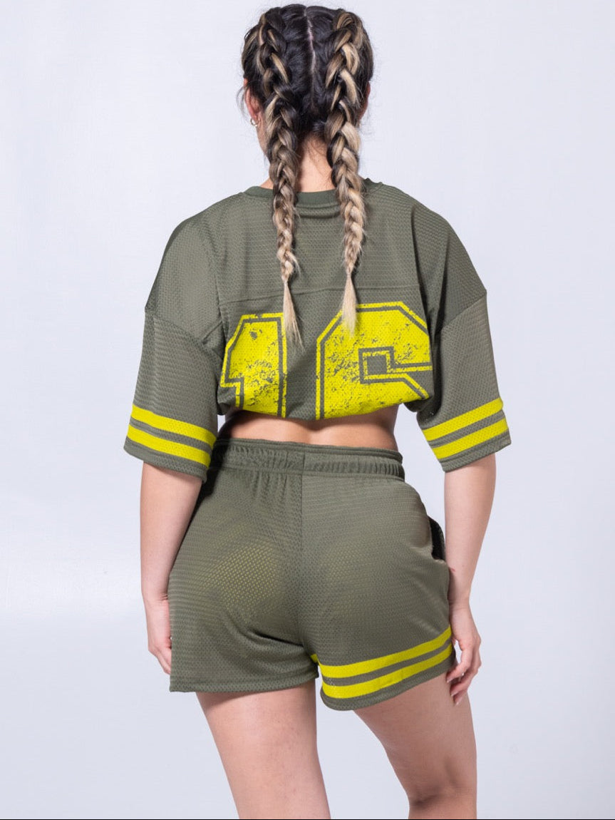Iconic Mesh Jersey - Gamma Green