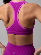 Thumbnail 3 of Sweetheart Nubre Sports Bra - Grape Juice and Tango, 3 of 6