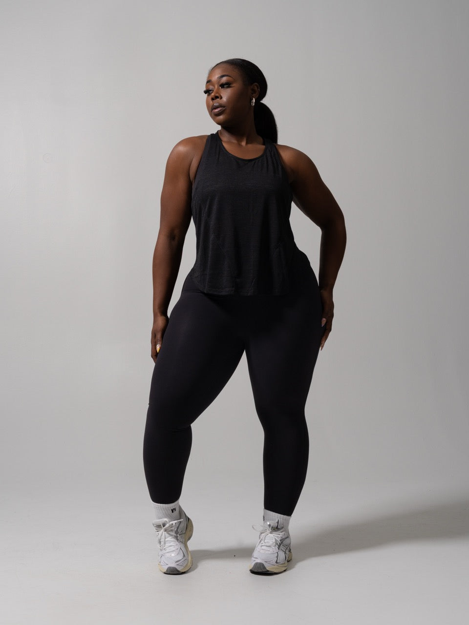 Go With The Flow Hip Tank - Onyx Black
