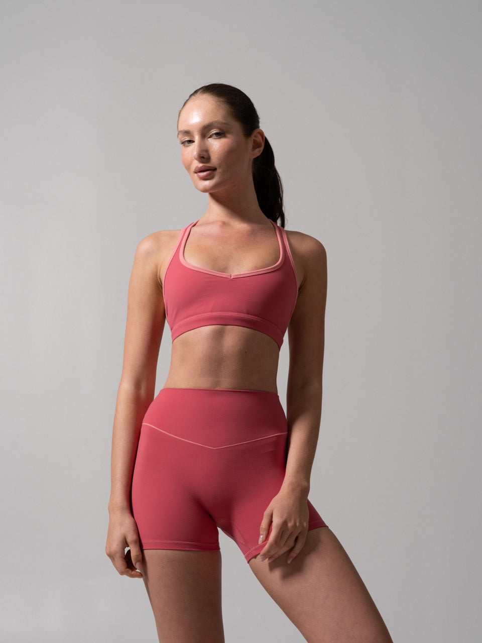 Sweetheart Nubre Sports Bra - Burnt Sugar and Rose Blush