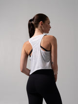 Thumbnail 5 of Go With The Flow Hip Tank - White, 5 of 7