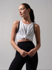 Go With The Flow Hip Tank - White