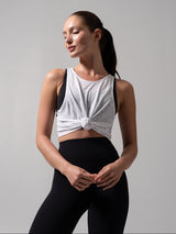 Thumbnail 1 of Go With The Flow Hip Tank - White, 1 of 7