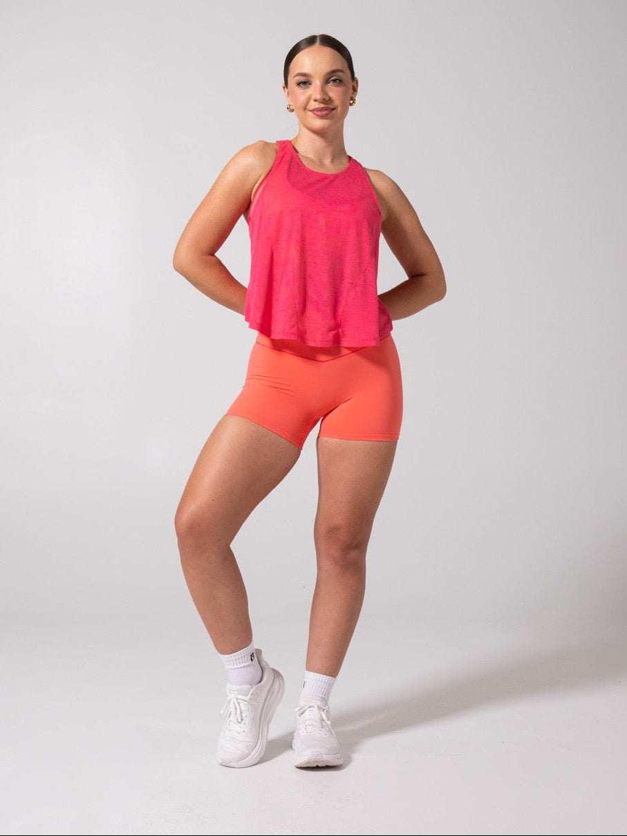 Go With The Flow Hip Tank - Punch