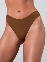 Thumbnail 3 of Invisible High Rise Thong - Mocha, 3 of 4