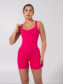 **PREORDER** Miracle Scrunch Seamless Bodysuit 5" - Heather Miami Vice
