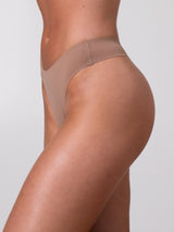 Thumbnail 2 of Invisible High Rise Thong - Cinnamon, 2 of 4