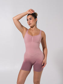 **PREORDER** Miracle Scrunch Seamless Bodysuit 5" - Heather Rose Ombre
