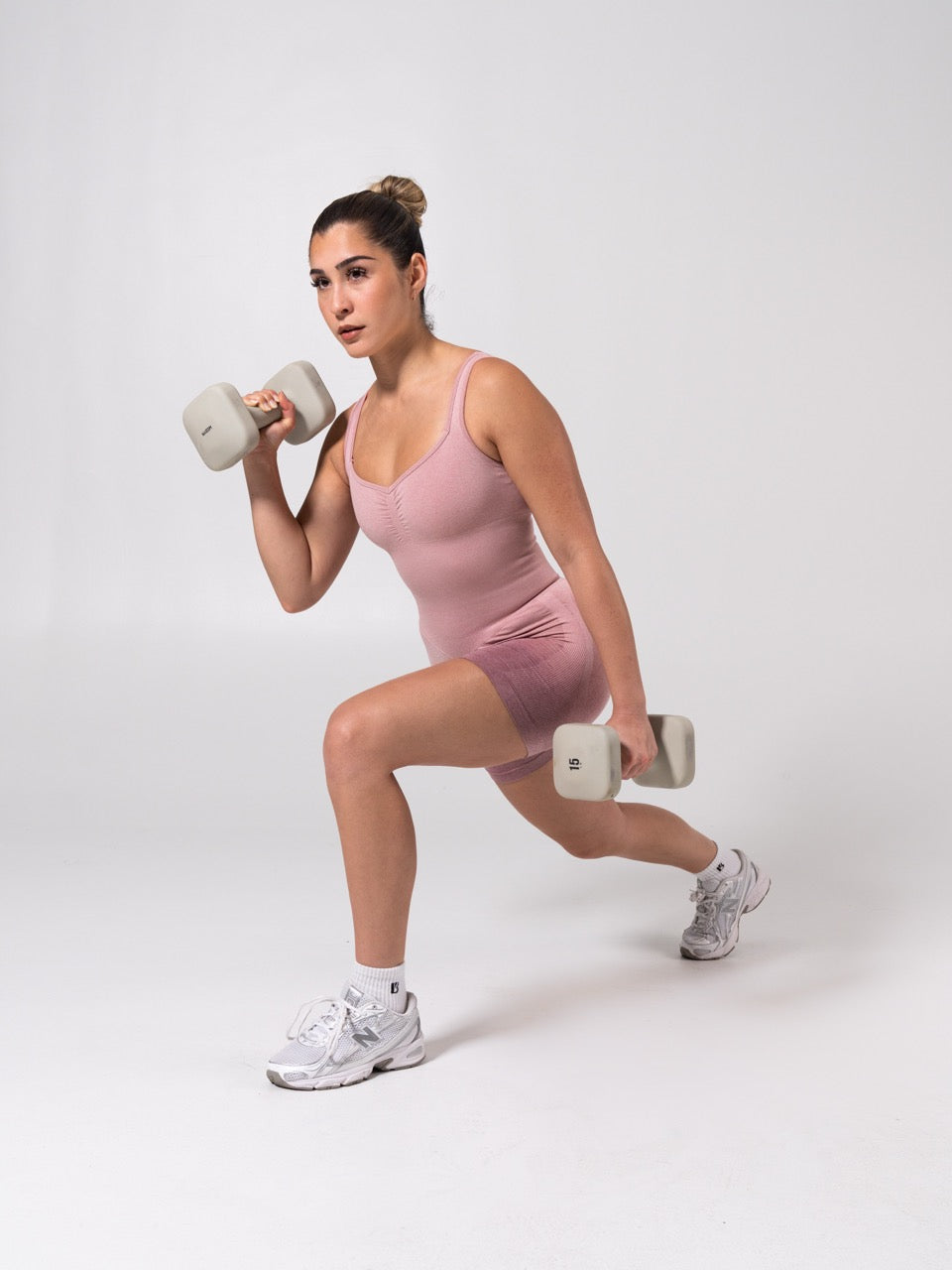 **PREORDER** Miracle Scrunch Seamless Bodysuit 5" - Heather Rose Ombre
